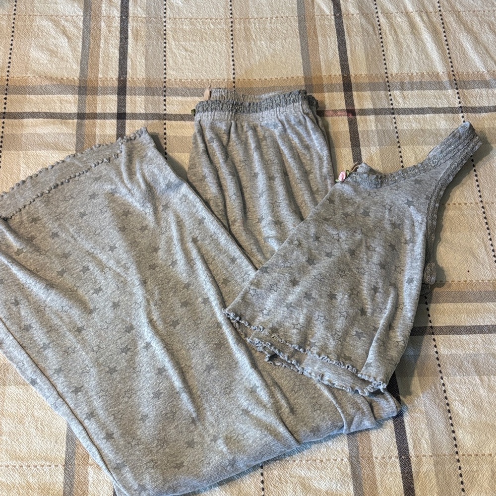 Elegant Gray Women's Pajama Set
